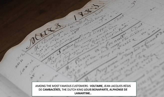 도멘 샹송 유명 인사 거래장부.