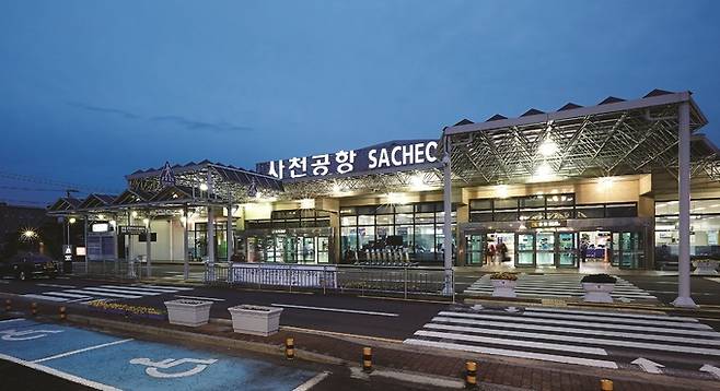 사천공항 전경.