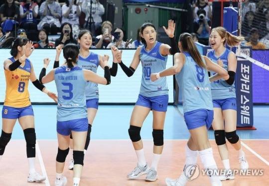 김연경 '오늘 느낌좋아!'