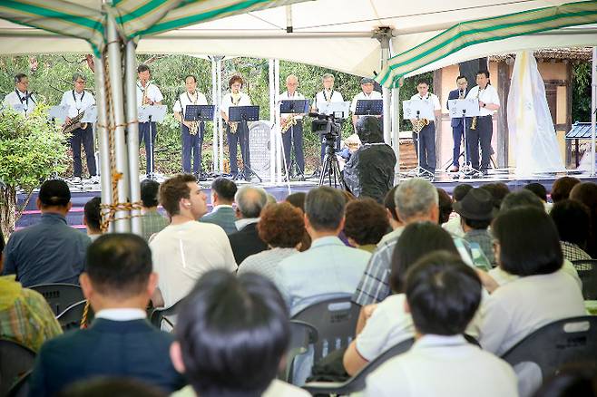 지난 8일 손양원기념관에서 열린 2024 호국보훈의 달 기념 나라사랑 음악회. 함안군 제공