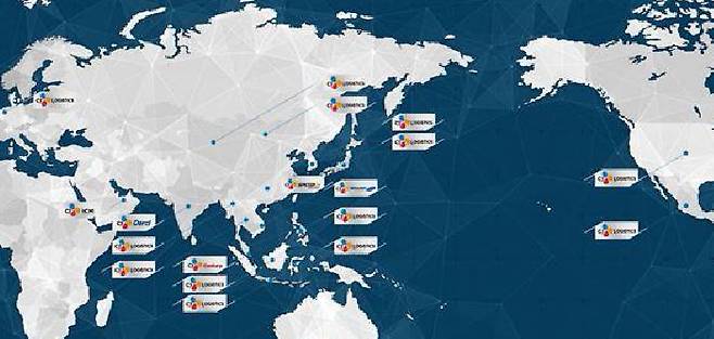 CJ대한통운 글로벌 물류망. [CJ대한통운]