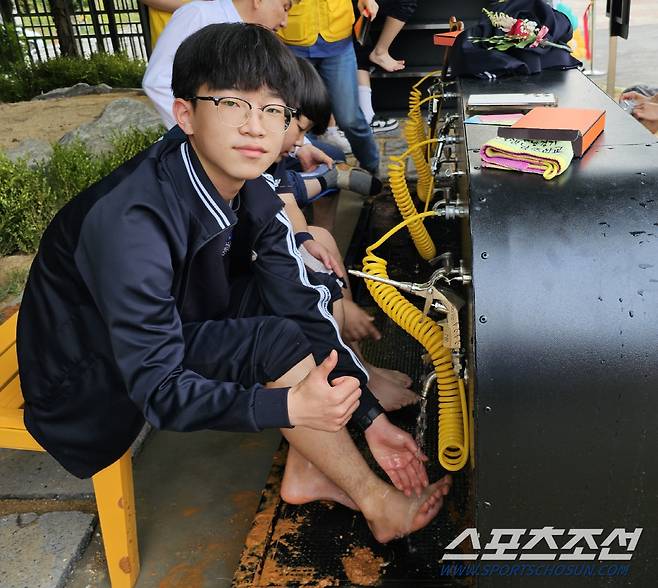 행당중 학생회장 김용덕군.