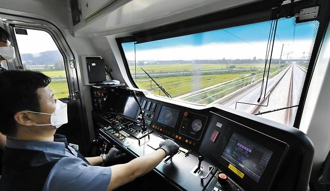 수인분당선 운행 모습.