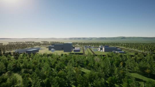 미국 와이오밍주 테라파워 SMR 실증단지 조감도. [SK㈜ 제공]