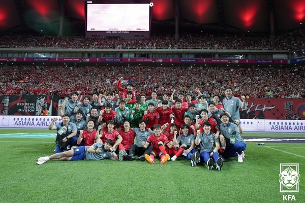 남자 축구대표팀. 대한축구협회 제공