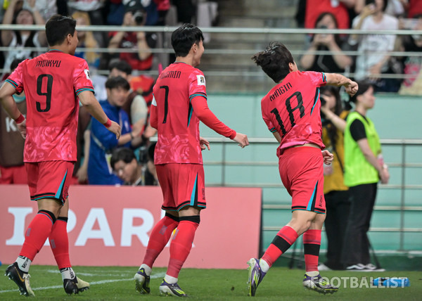 주민규, 손흥민, 이강인(왼쪽부터, 이상 남자 축구대표팀). 서형권 기자