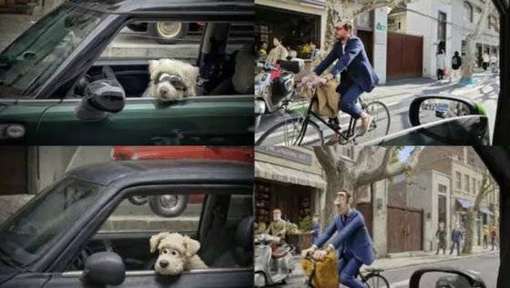 AI 점토 필터는 일반 사진(위쪽)을 스톱모션 클레이 애니메이션 속 캐릭터처럼 바꿔준다. 사진 웨이신 캡처