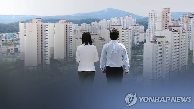 신혼부부(CG) [연합뉴스TV 제공]