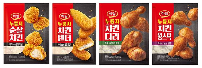 하림 ‘누룽지 치킨’ 4종. 하림 제공