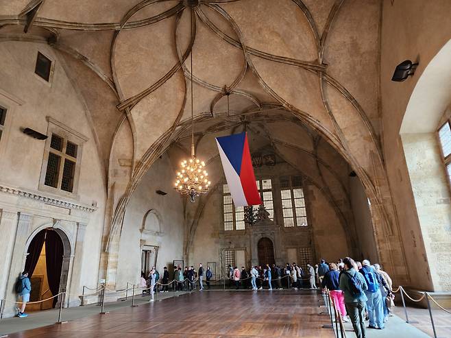 프라하 성내 대통령 취임식이 열리는 곳