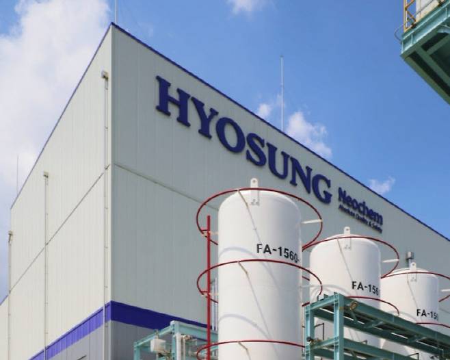 효성화학 삼불화질소(NF3) 공장(사진=효성화학)