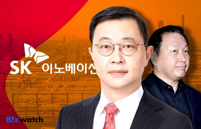 최재원(왼쪽) SK이노베이션 수석부회장과 최태원 SK그룹 회장./그래픽=비즈워치