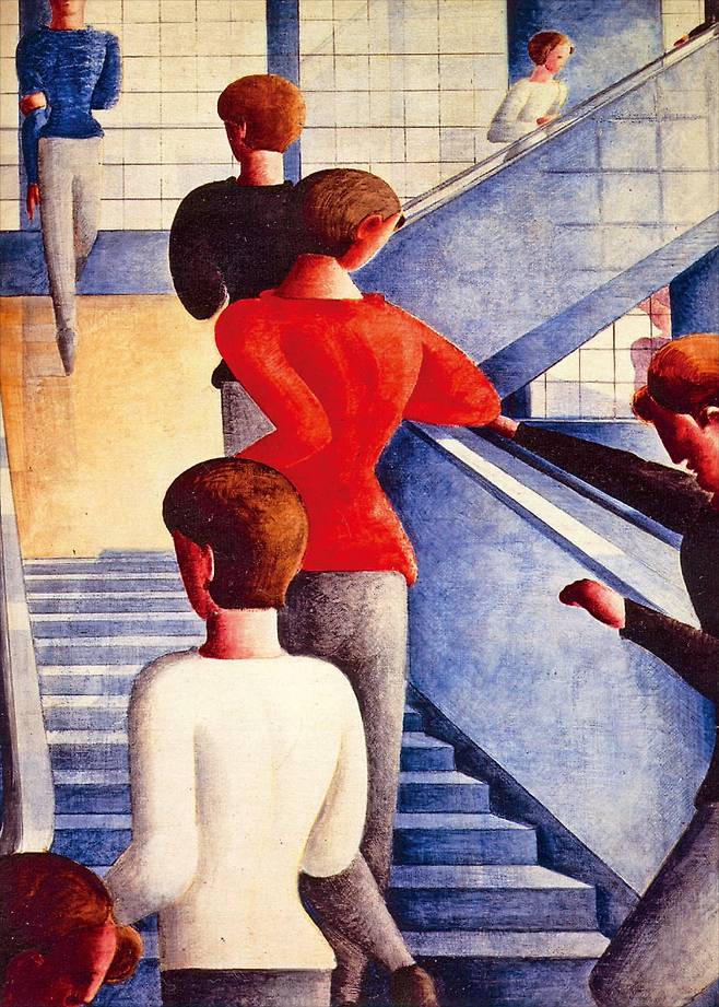 오스카 슐레머의 ‘바우하우스 계단’(1932).