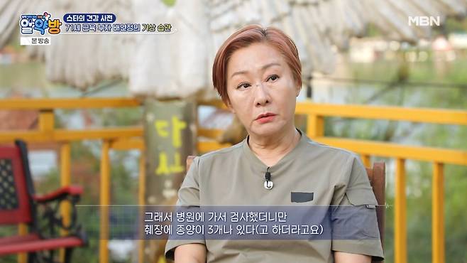 코미디언 배연정. /사진=MBN '알약방' 방송 화면