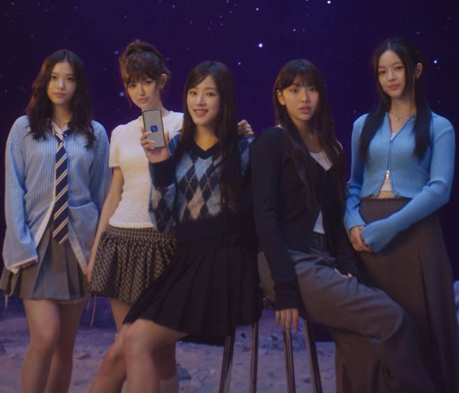 신한금융의 모델 아이돌 뉴진스./사진=신한카드