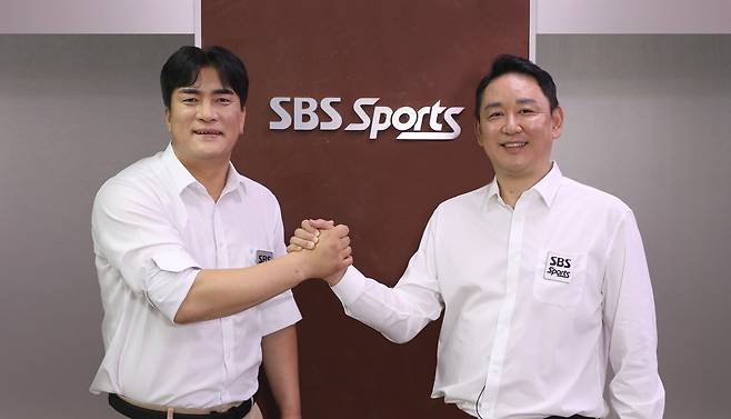 SBS스포츠 해설위원 차상현(왼쪽)과 최태웅 [SBS스포츠 제공. 재판매 및 DB금지]