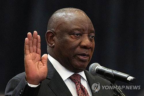 시릴 라마포사 남아공 대통령 [로이터 연합뉴스 자료사진 재판매 및 DB 금지]