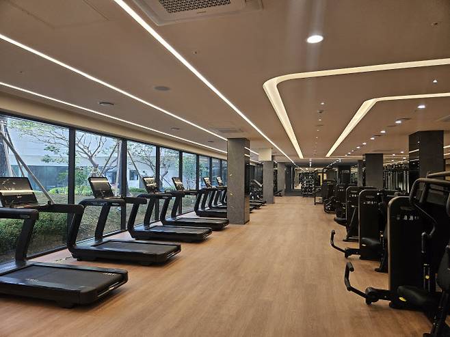 원펜타스 커뮤니티의 피트니스 센터.(사진=전재욱 기자)