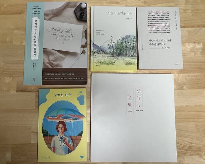 고양문화재단 ‘시민 작가 양성 프로젝트’에 참여해 4년 만에 모두 이렇게 책을 펴냈다. /최여정 제공