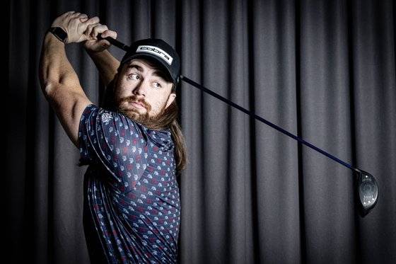 골프 장타 선수 가일 버크셔. 중앙포토