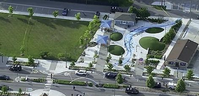 ▲15일 총격 사건 발생한 디트로이트 물놀이장 [연합뉴스]