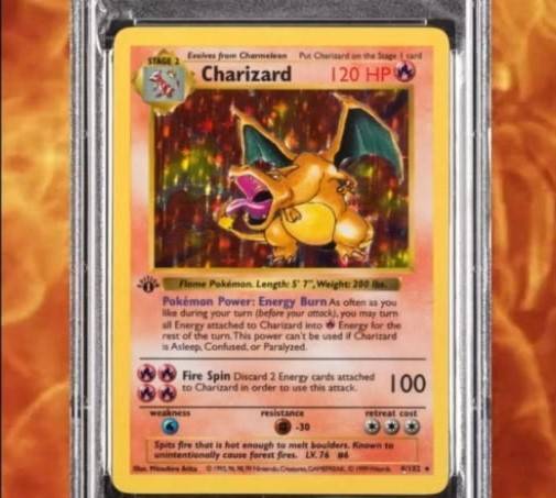 ‘포켓몬 리자몽’ 카드. 연합뉴스