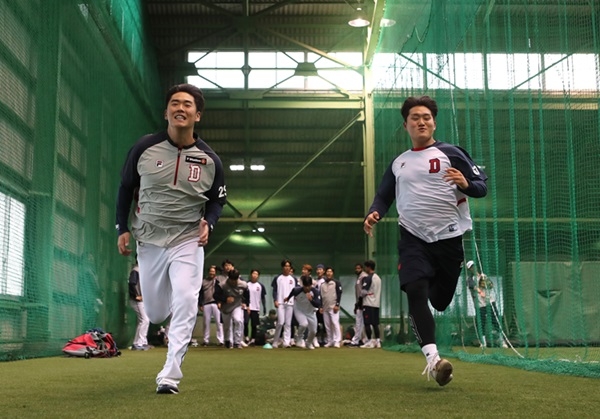 청춘야구물의 한 장면이라고 볼 수 있을까. 사진=두산 베어스