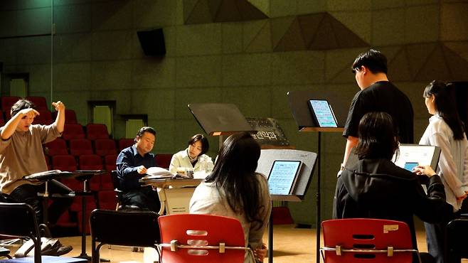 오페라 갈라콘서트 '사랑의 묘약 & 빨간모자와 늑대' 리허설./사진제공=가천대