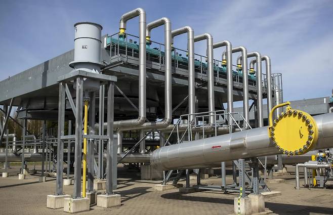 지난 2022년 5월 리투아니아 빌뉴스 인근 자우니우나이 가스 압축기 시설의 모습(사진은 기사 내용과 직접적 관련 없음). [AP]