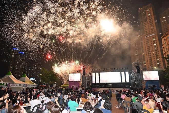 태화강마두희축제 불꽃놀이 [울산 중구 제공. 재판매 및 DB 금지]