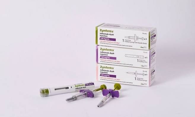 셀트리온의 자가면역질환 치료 신약 '짐펜트라'[사진제공=셀트리온]