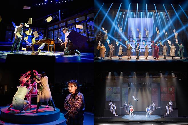 (Clockwise from top) "Fanletter," "Swag Age: Shout out, Joseon!," "Flyhigh, Taekwondo" and "KiKi's Borderline Personality Disorder Diary" are among 30 works selected to be introduced to overseas investors during K-Musical Market 2024 taking place Tuesday to Saturday.