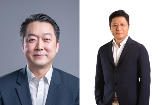 Retail giant Shinsegae tapped Chung Hyung-kwon, left, as Gmarket's new CEO and Choi Hoon-hak as the new head of SSG.com. [SHINSEGAE]