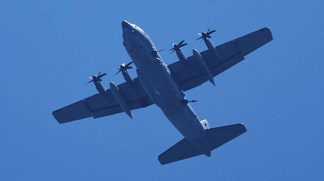 태백 상공 비행하는 미국 최신예 특수전 항공기 AC-130J '고스트라이더'