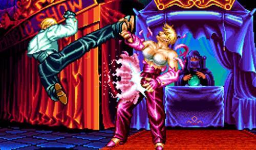 용호의권2 킹의 발 장풍 기술