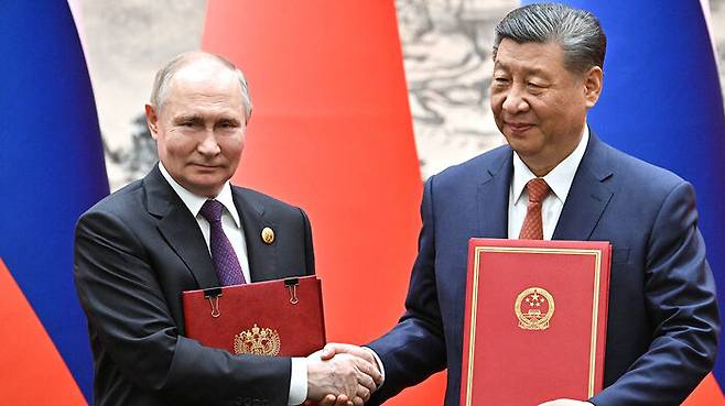 지난 5월 16일 열린 시진핑 주석과 푸틴 러시아 대통령의 정상회담