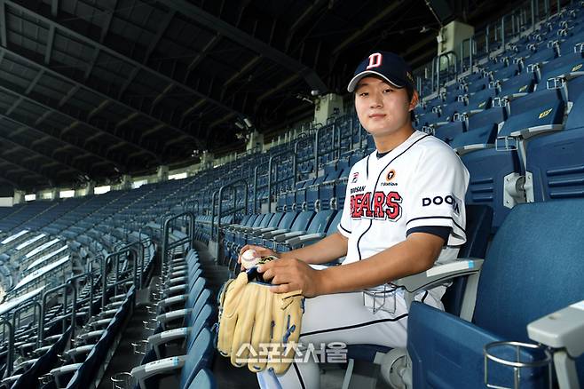 두산 베어스 김택연. 창간 기념 인터뷰. 잠실구장. 2024. 6. 12.  잠실 | 박진업 기자 upandup@sportsseoul.com