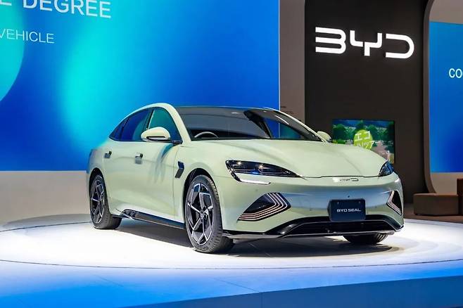 BYD 전기 세단 실(Seal). 올해 국내 출시가 유력한 모델이다. / BYD 제공
