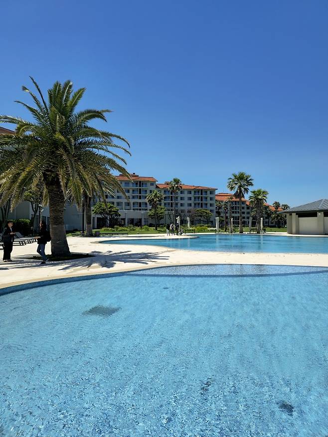 해비치리조트&nbsp; 야외수영장.