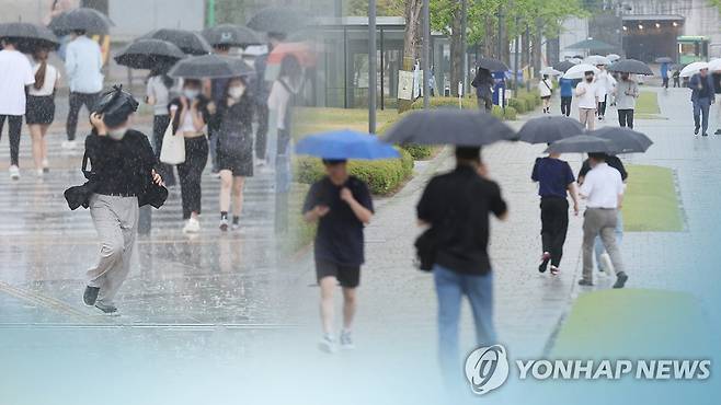 남부 장마 시작…집중호우 주의(CG) [연합뉴스TV 제공]