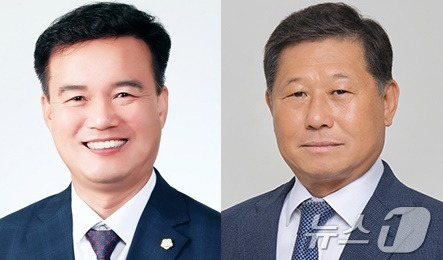 고창군의회 제9대 후반기 의장단 선출을 위한 민주당 의원총회에서 조민규 산업건설위원장이 의장 후보로, 차남준 자치행정위원장이 부의장 후보로 각각 선출됐다.2024.6.23/뉴스1