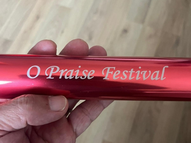 'O Praise Festival' 바통. 파리찬양축제위원회 제공