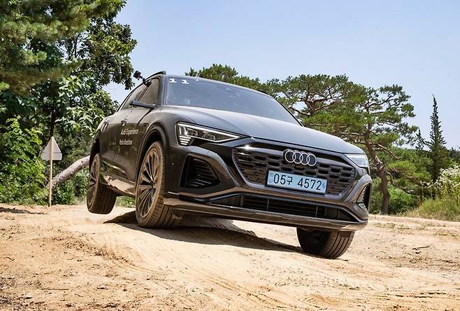 아우디 Q8 e트론 콰트로 오프로드 체험  [사진제공=아우디]