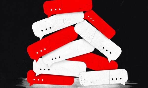 ▲메시지들이 쌓여 있는 모습을 형상화한 이미지. 사진=Getty Images Bank