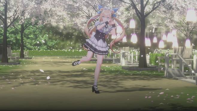 미츄 소속 버튜버 '미녕이데려오깨' 체험 이미지. 부끄러움을 이겨내는 일이 쉽지 않았다.