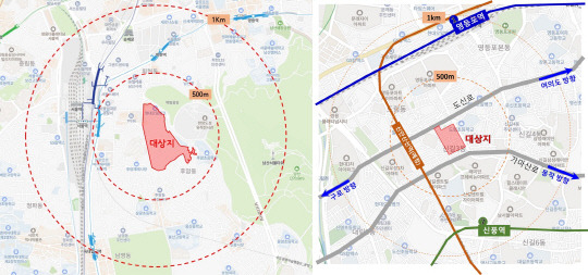 서울 용산구 후암동 30-2일대(왼쪽)와 영등포구 신길동 314-14일대. 서울시 제공