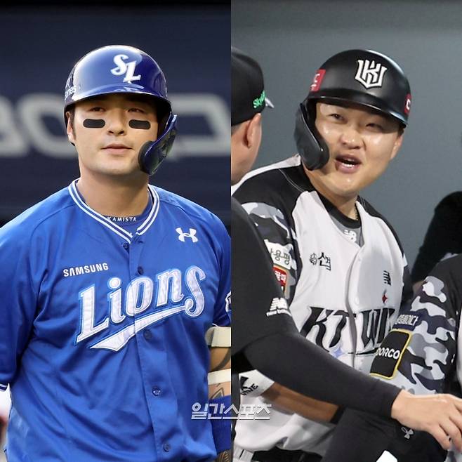 삼성 박병호-KT 오재일. IS 포토