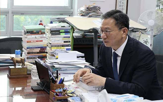 22대 국회 전반기 국회의장 선거에 출마한 정성호 더불어민주당 의원. /정성호 더불어민주당 의원실 제공 *재판매 및 DB 금지