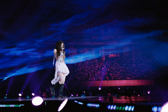 Member Danielle of girl group NewJeans performing at the quintet's first meet and greet in Japan, the ″Bunnies Camp 2024 Tokyo Dome,″ which took place on June 26 and 27 at the Tokyo Dome, Japan [ADOR]