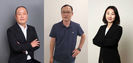 최원혁 현대오토에버 보안총괄임원(CISO) 상무(왼쪽부터), 지두현 SW개발센터장 상무, 심민정 법무실장 상무.